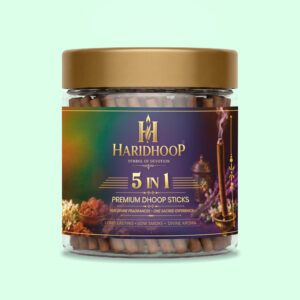 HARIDHOOP 5 in 1 Dhoop Sticks Jar (100g)
