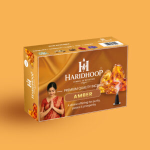 Haridhoop Amber Fragrance Dhoop(Semi-Solid) for Pooja, Meditation & Festivals | Long-Lasting Fragrance & Low Smoke (40g)