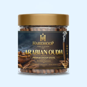 HARIDHOOP Arabian Oudh Dhoop Sticks Jar (100g)