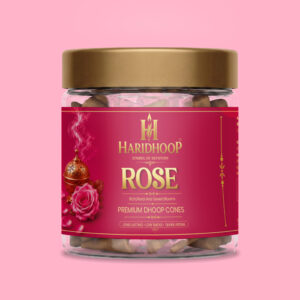 Haridhoop Rose Dhoop cones Jar (100g)