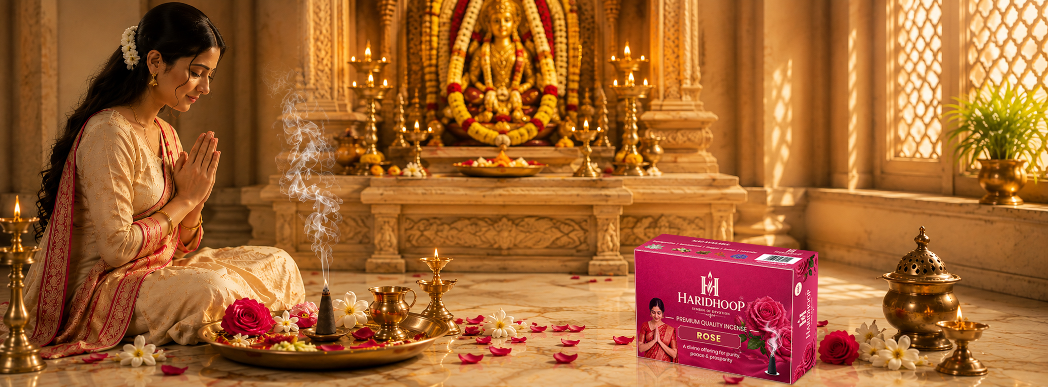 Rose fragnance incense